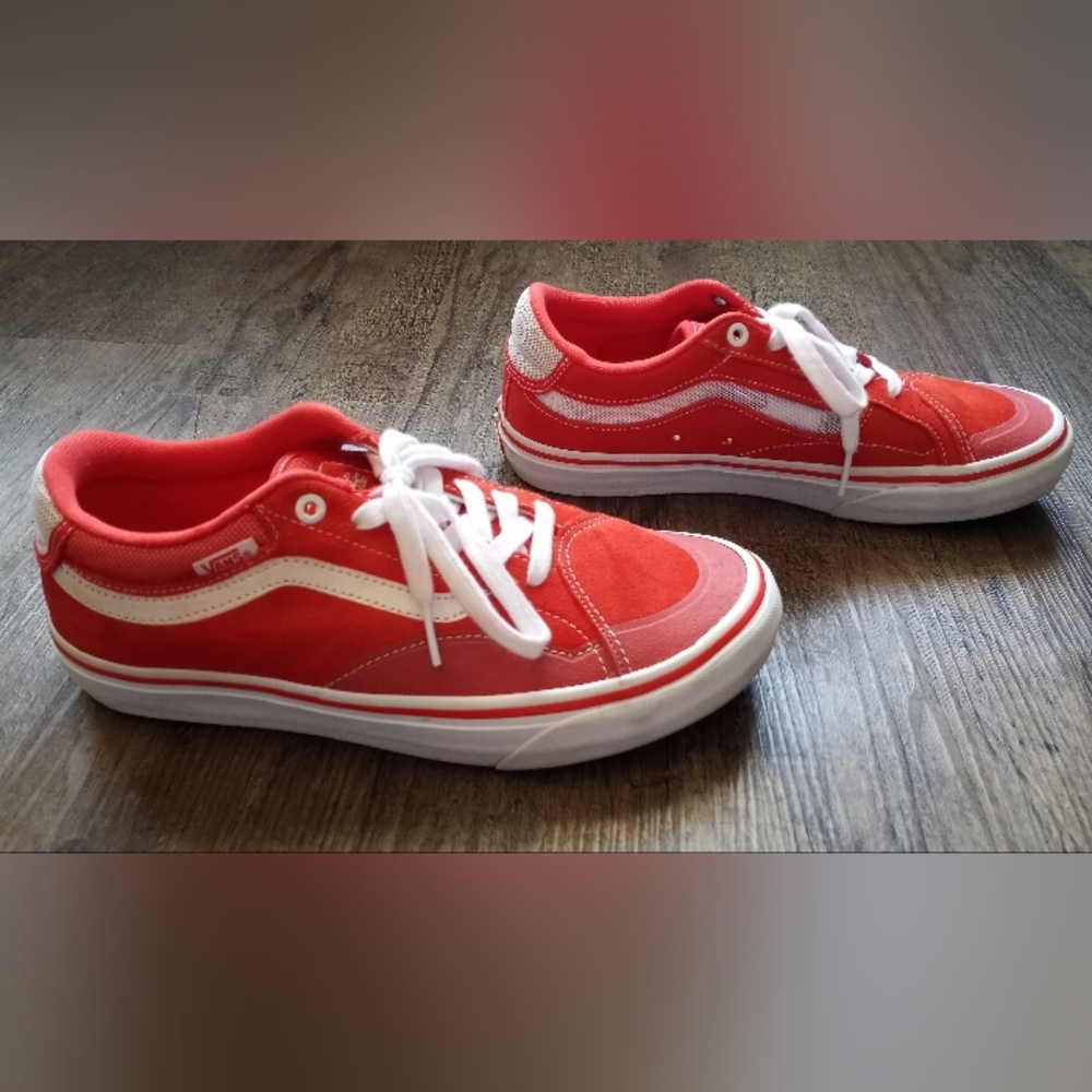 Vans Orange & White Trujillo TNT Advanced Prototype Men's Skate Shoes Size 7.5 - Picture 8 of 10